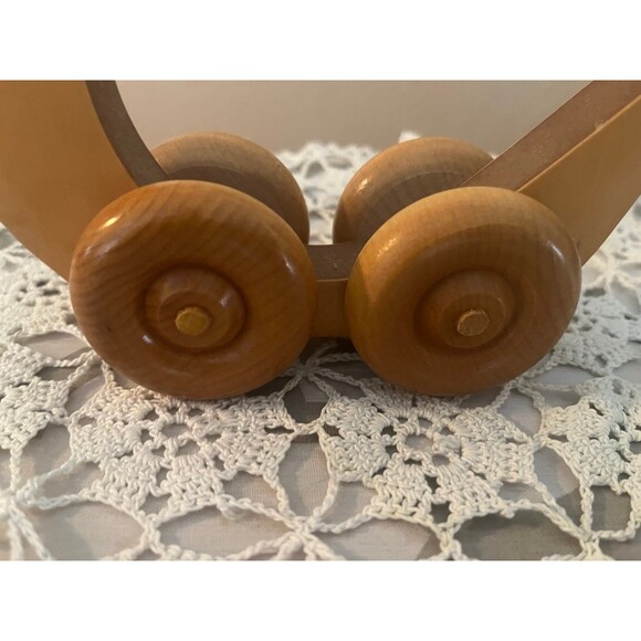 Vintage Wooden Rolling Toy Duck - Picture 2 of 4